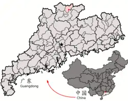 仁化県の位置