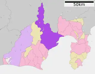 静岡市位置図