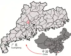四会市の位置