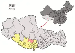 チベット自治区の中のシェートンムン