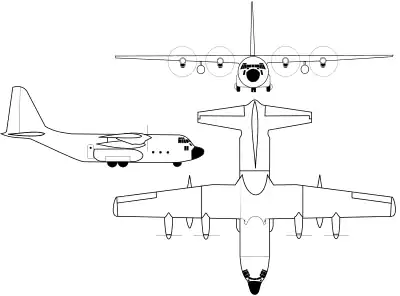 C-130H三面図