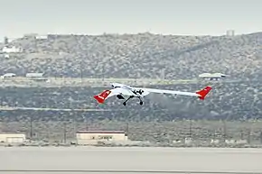 初飛行時のX-56A