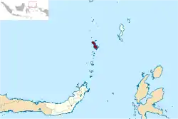 サンギヘ諸島県の位置