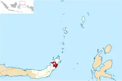 ミナハサ県の位置