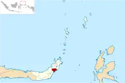 ミナハサ県の位置