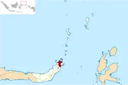 北ミナハサ県の位置