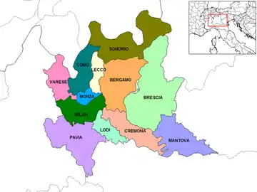 Provinces of Lombardy.