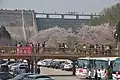 ダム直下(駐車場)両側の桜花園を結ぶ橋
