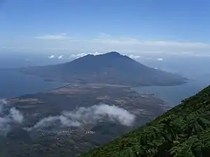 Looking down onto Maderas
