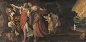 『ソドムを去るロトとその家族』美術史美術館所蔵