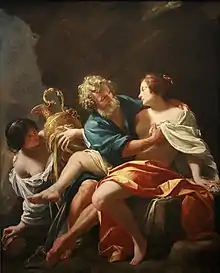 『ロトとその娘たち』(1633年)、 ストラスブール美術館 (ストラスブール)