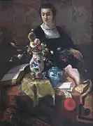 花束を持つ夫人(1854/1855) ベルギー王立美術館
