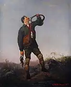 角笛を吹くハンター (1868) ストラスブール美術館