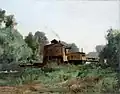 ルイ・トーザン (1842-1915) 作『バ＝ムードンの洗濯船』(1890年頃) ムードン芸術歴史博物館所蔵