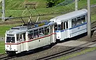 ET50形(ゲーラ市電)ゴータ車両製造製の付随車と連結