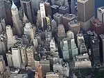 ロウアー・マンハッタンの空撮。