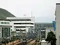 深圳より羅湖駅を望む