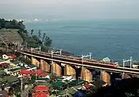 東海道本線を走行するLSE車