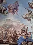 「人類創造」、フレスコ画、メディチ・リッカルディ宮 （フィレンツェ）, 1684-1686