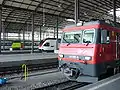 スイス国鉄と共同使用のルツェルン駅構内
