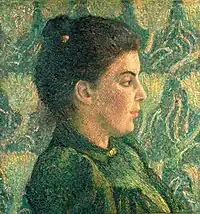 妻エスター・ピサロの肖像画
