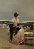 海岸の女性(1886)