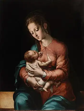 ルイス・デ・モラレス『授乳の聖母』(1565年頃)