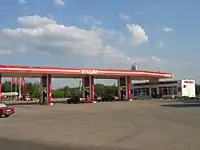 ロシアの石油大手ルクオイルのガソリンスタンド(トゥーラ市)