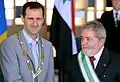 バッシャールと、ブラジルのルイス大統領(2010年)
