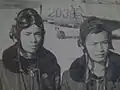 フライトジャケットを着用した空軍パイロット。