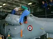 ターボシャフトエンジンの交換作業