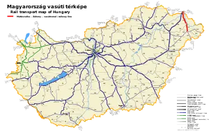 マーテーサルカ - ザーホニ線の路線図