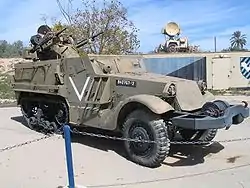 M3ハーフトラックにTCM-20を搭載したイスラエル軍の自走対空砲。