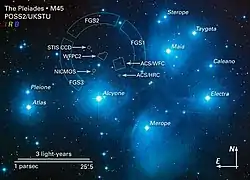 プレアデス星団とケラエノ