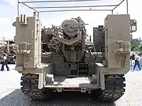 車体後部、砲尾部