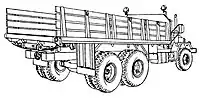 M821 フラットベッドトラック