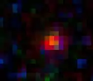MACS0647-JDの像の1つ(JD1)。