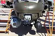 Mi-35Mの機首に搭載されたGSh-23V(水冷機構付き)