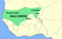 マリ帝国の範囲。c1350