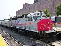MARC GP40WH-2 #52 at Camden Station, Baltimore, Maryland