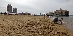 人工海浜からの眺望