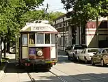 Mラインダラス市内を走る保存路面電車運営は"McKinney Avenue Transit Authority"(MATA)によって行われる