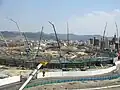 D.基礎工事が終わり、内野スタンド建設が本格化。（2008年4月12日 撮影）