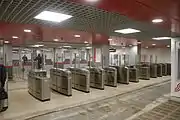 モスクワ中央環状線の改札口