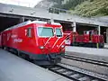 半地下化された現在のツェルマット駅
