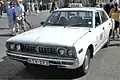 ヨーロッパのマルタでタクシーとして使用される230型 日産セドリック営業車