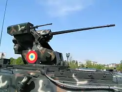 MLI-84M1のOWS-25R無人砲塔(RWS)。2007年4月23日