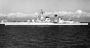 タラントにおけるミサイル巡洋艦ジュゼッペ・ガリバルディ（1962年2月5日）