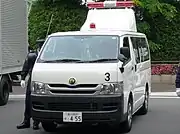エリア検問車トヨタ・ハイエース