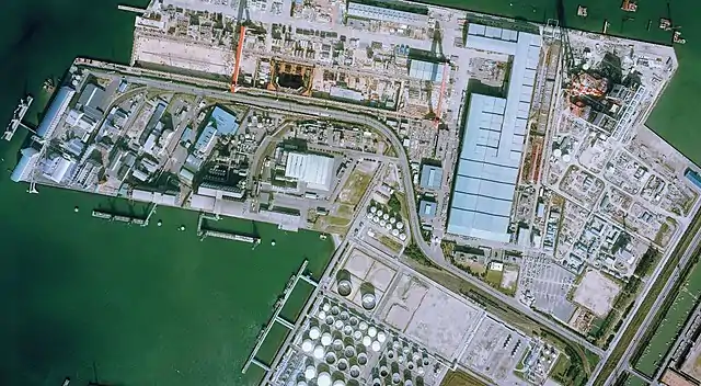 1982年当時の北側線専用線群帰属：国土交通省「国土画像情報（カラー空中写真）」 配布元：国土地理院地図・空中写真閲覧サービス